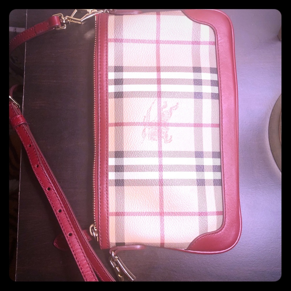 BURBERRY AUTHENTIC BAG w detachable shoulder strap